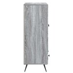 vidaXL Buffet Sonoma gris 66 x 34 5 x 95 cm Bois d'ingénierie