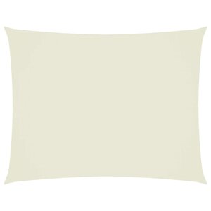 vidaXL Voile d'ombrage tissu oxford rectangulaire 3x6 m crème