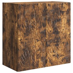 vidaXL Armoire Murale Chêne fumé 59 x 31 x 60 cm Bois d'ingénierie