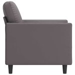 vidaXL Fauteuil Gris 60 cm Similicuir