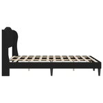 vidaXL Cadre de lit avec tête de lit Noir 120 x 190 cm Simili cuir