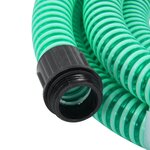 vidaXL Tuyau d'aspiration avec raccords en laiton vert 1 1" 7 m PVC