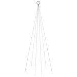 vidaXL Sapin de Noël sur mât de drapeau 108 LED Bleues 180 cm