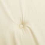 vidaXL Coussins de chaise à dossier haut lot de 4 crème tissu oxford