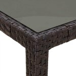 vidaXL Table de Jardin Marron 150 x 90 x 75 cm polyrotin