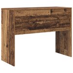 vidaXL Bureau d'écriture Bois ancien Bois d'ingénierie 100 x 40 x 76 cm
