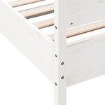 vidaXL Cadre de lit sans matelas blanc 100x200 cm bois de pin massif