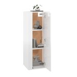 vidaXL Meuble TV mural Blanc brillant 40x34 5x100 cm