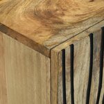 vidaXL Meuble TV   105 x 33 5 x 46 cm  en bois massif de mangue et aggloméré.
