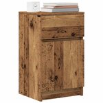 vidaXL Table de chevet vieux bois 39x35x65 cm bois d’ingénierie