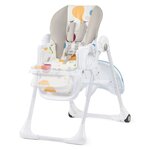 Kinderkraft Chaise haute pour bébé YUMMY Multicolore