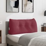 vidaXL Coussin de Dos Bordeaux 100 x 24 x 50 cm tissu