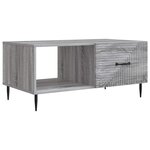 vidaXL Table basse Sonoma gris 90 x 50 x 40 cm Bois d'ingénierie