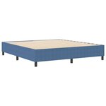 vidaXL Lit à ressorts Bleu 180 x 200 cm Tissu en velours côtelé