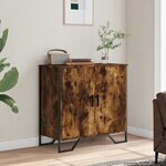 vidaXL Buffet chêne fumé 78x35 5x74 5 cm bois d'ingénierie