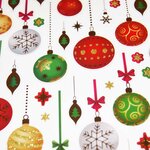 Stickers Boules de Noël traditionnelles