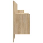 vidaXL Tête de lit avec armoires Chêne sonoma Bois d'ingénierie