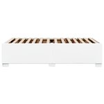 vidaXL Cadre de lit Blanc 90x200 cm Similicuir