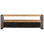 vidaXL Meuble TV 120x30x40 cm Bois massif de manguier