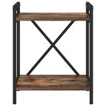 vidaXL Bibliothèque Chêne fumé 40 x 30 x 48.5 cm Bois d'ingénierie