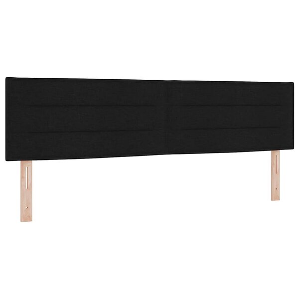 vidaXL Tête de lit avec tête de lit Noir 180 cm Cuir synthétique