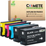 CARTOUCHE 5pack 953XL Compatibles avec HP  Officejet-COMETE Entreprise française