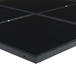 vidaXL Ensemble à manger de jardin 9 Pièces noir textilène