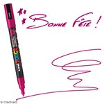 Marqueur Posca Rose fuchsia PC3M Pointe conique fine