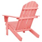 vidaXL Chaise de jardin Adirondack Bois de sapin massif Rose