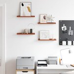 vidaXL Étagère Murale 4 Pièces Rouge 40 x 9 x 3 cm Bois d'ingénierie