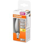 Osram ampoule led flamme verre dépoli 2 5w=25 e14 chaud