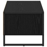 vidaXL Meuble TV Chêne noir 100 x 36 5 x 30 5 cm Bois d'ingénierie