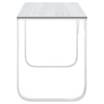 vidaXL Bureau d'ordinateur Blanc 110x60x73 cm Aggloméré