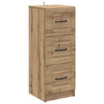vidaXL Armoire à tiroirs Chêne artisanal 33 x 34 5 x 87 cm
