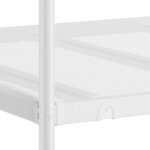VidaXL Lit superposé sans matelas blanc 90x200 cm acier