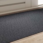 vidaXL Tapis Couloir Gris 80 x 150 cm tissu