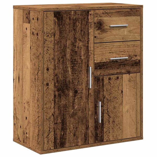 vidaXL Buffet avec tiroir Vieux bois 60 x 31 x 70 cm Bois d'ingénierie