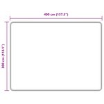 vidaXL Coureur de Tapis MARSA Beige 300 x 400 cm Polyester et PVC