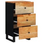 vidaXL Buffet avec 3 tiroirs 40x33 5x75 cm bois massif d'acacia