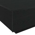 vidaXL Table basse Chêne noir 80 x 80 x 31 cm Bois d'ingénierie