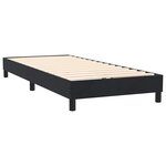 vidaXL Sommier à lattes de lit avec matelas noir 100x220 cm velours