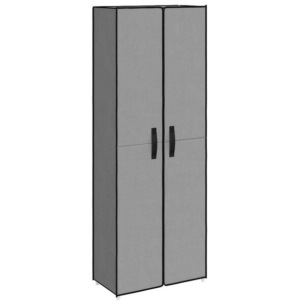 vidaXL Armoire à chaussures Gris 60x30x166 cm Tissu