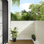 vidaXL Écran de balcon crème 120x1000 cm 100  polyester oxford