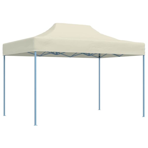 vidaXL Tente de réception pliable professionnelle 3x4 m Acier Crème