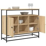 vidaXL Buffet chêne sonoma 100x35x80 cm bois d'ingénierie