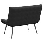 vidaXL Banc noir 110x74x84 cm velours