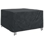 vidaXL Housse pour mobilier d'extérieur Noir 150 x 150 x 75 cm 600D