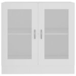 vidaXL Armoire à vitrine Blanc 82 5x30 5x80 cm Bois d'ingénierie