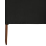 vidaXL Paravent 9 panneaux Tissu 1200 x 120 cm Noir