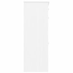 vidaXL Armoire à chaussures ALTA blanc 77x35x96 cm bois massif de pin